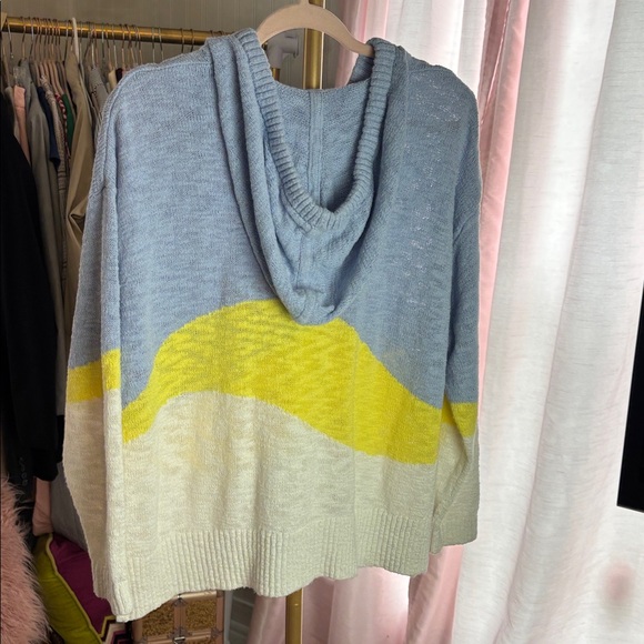 Lou & Grey Aloha Knit Hoodie Hooded Sweater Sz L - Picture 2 of 5